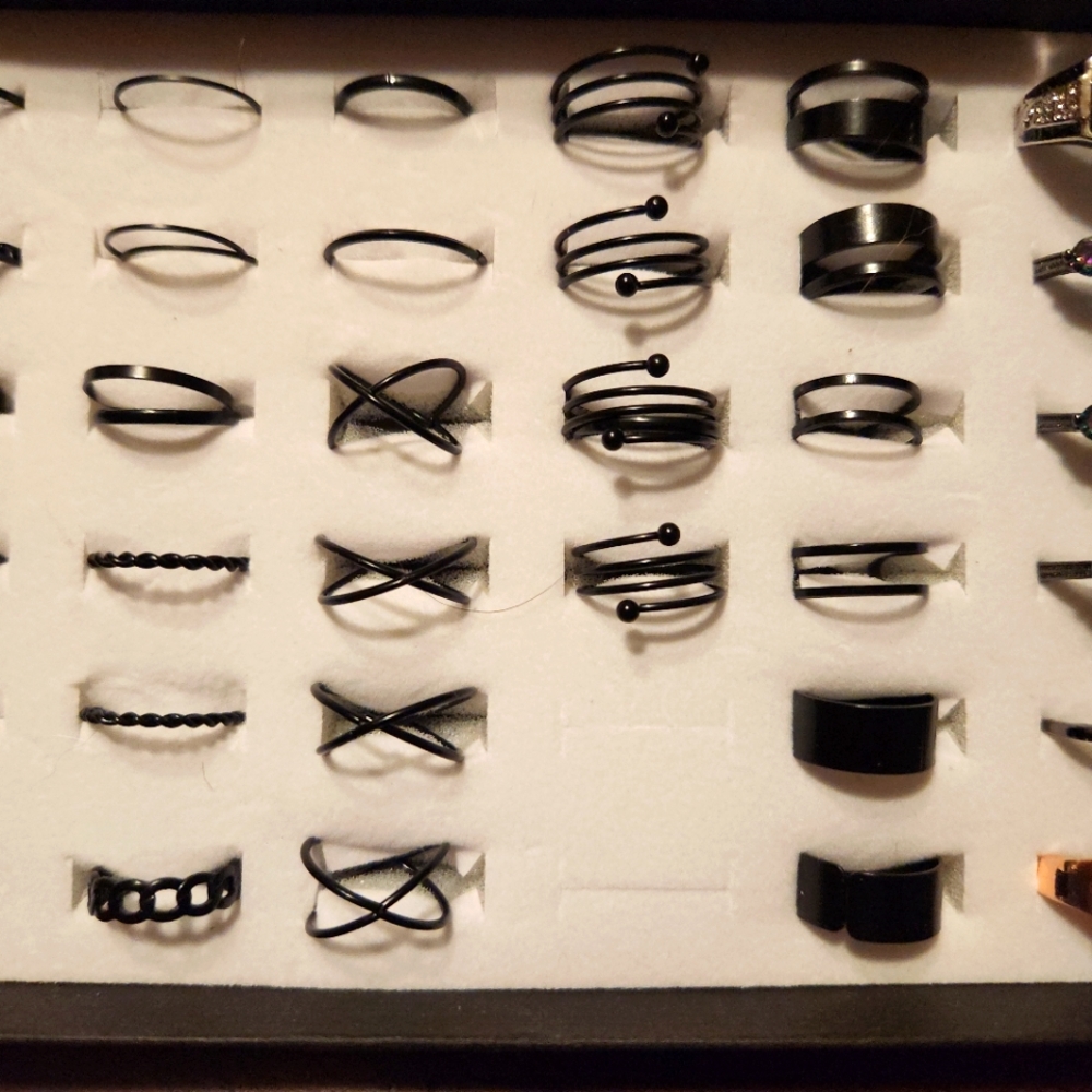 Men and women's rings.